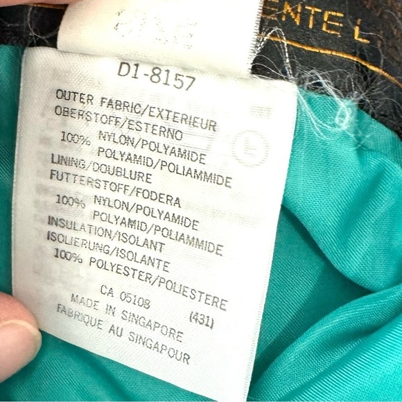 Descente Vintage Mens Sz 34 Teal Ski Snowboard Pants Insulated Full Side Zip Y2K - Picture 10 of 13